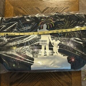 Black Tote Bag with Fireworks Design, Mickey/Disney